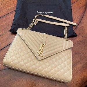 Large Yves Saint Laurent Envelope Bag